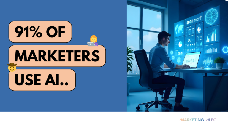 marketingalec 91 percent of marketers use ai